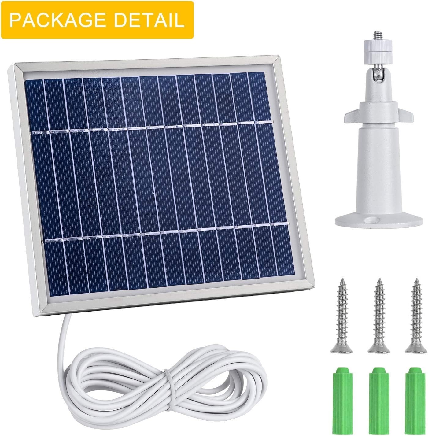 Itodos Solar Panel Compatible with Arlo Pro and Arlo Pro 2, 11.8Ft Outdoor Power