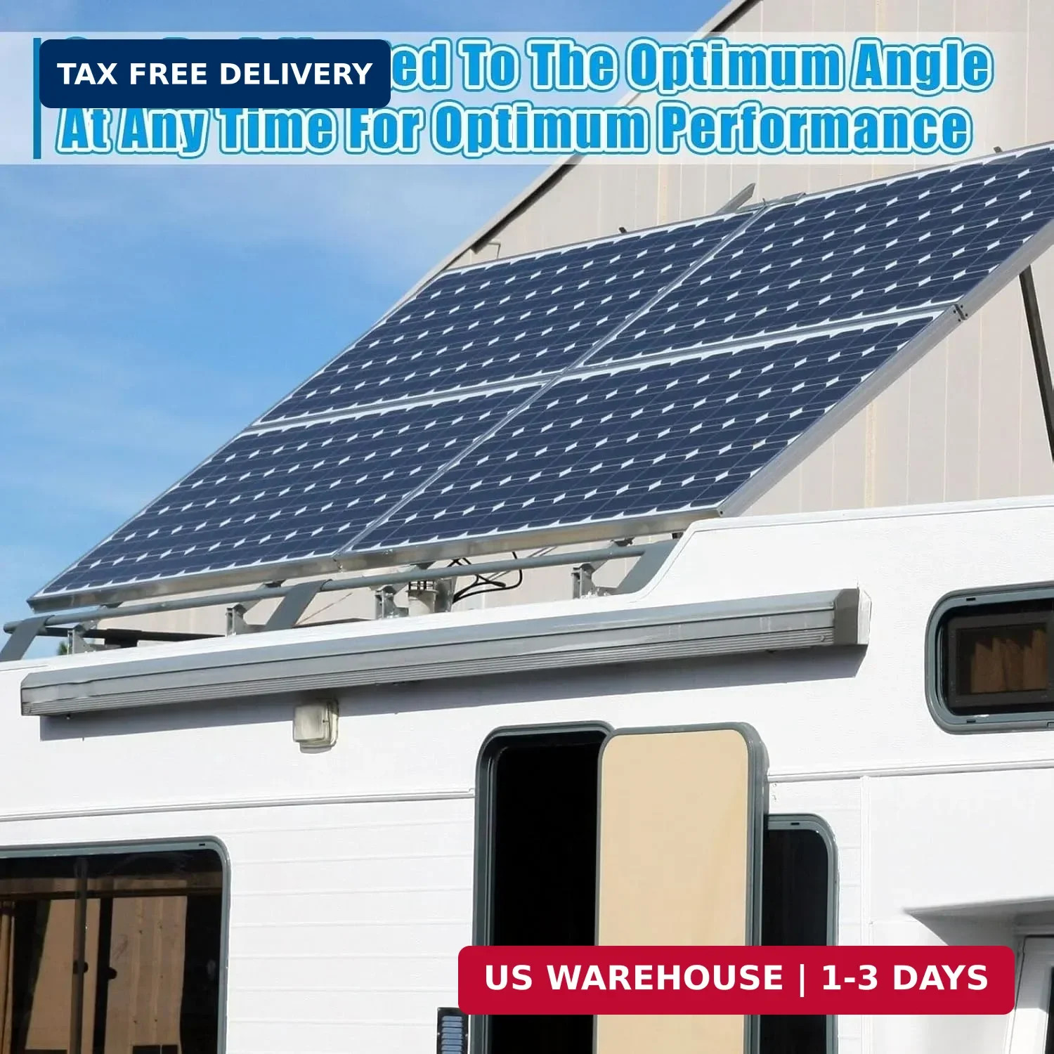 Adjustable Solar Panel Tilt Mount Brackets Aluminum Alloy Solar Panel Mounting S