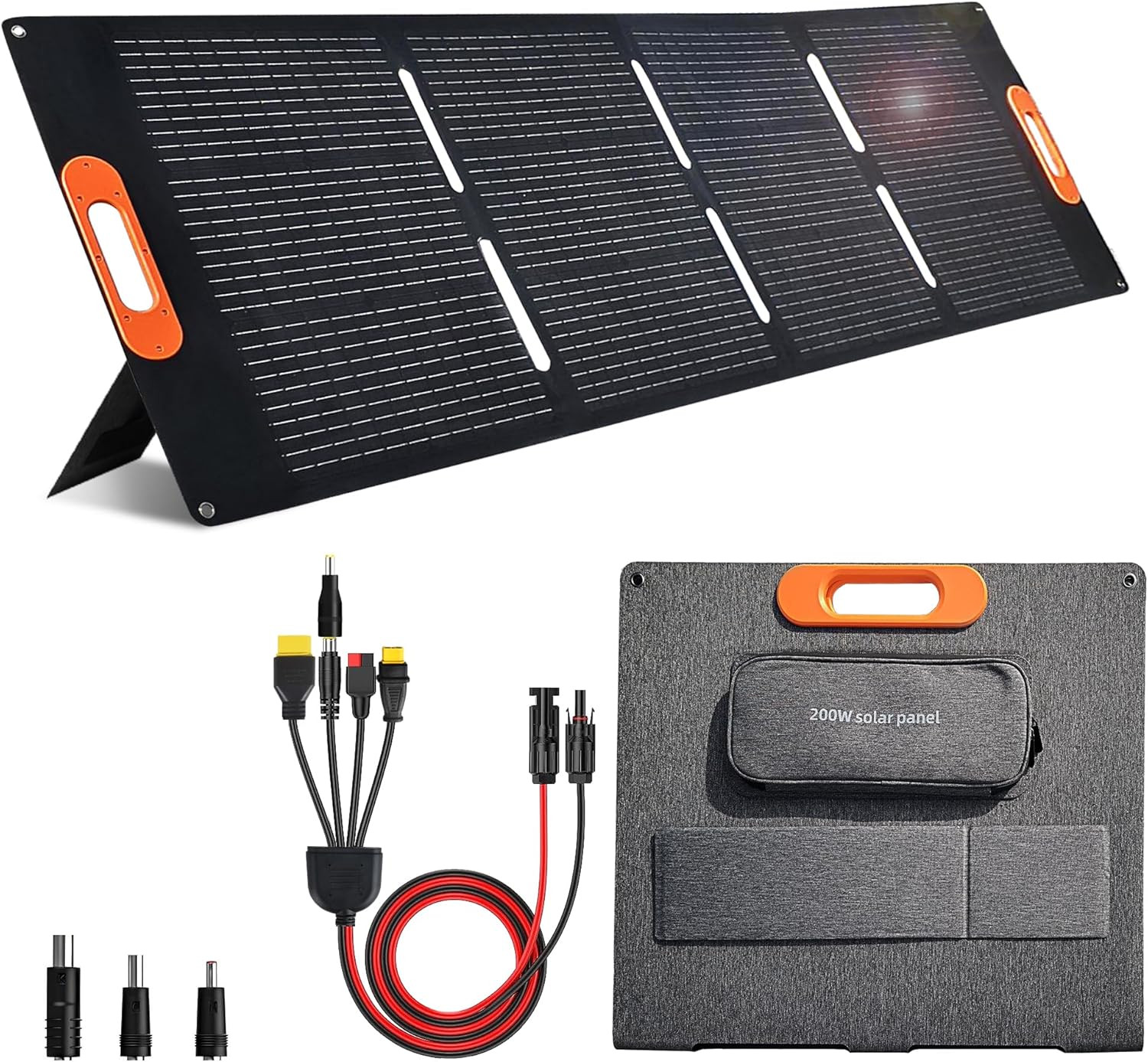 200 Watt Solar Panel,200W Solar Panel,For Power Station Generator,Charger with M