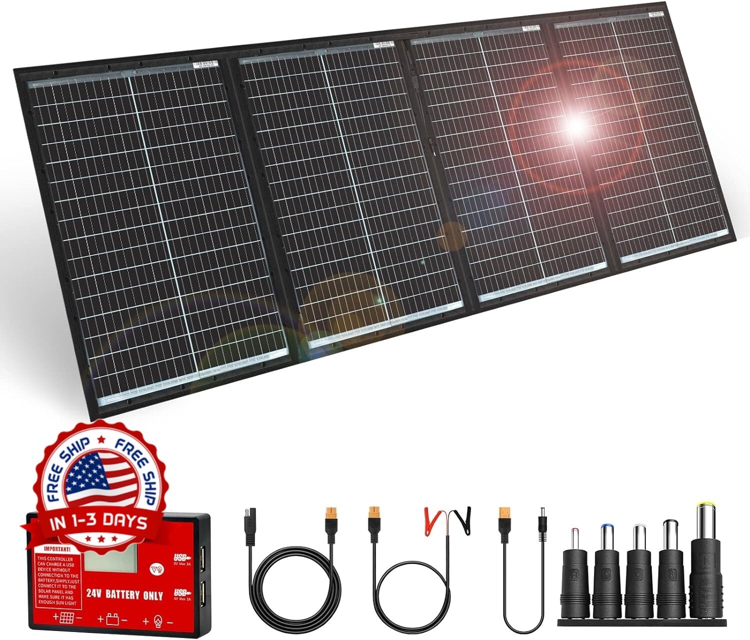 Kit de paneles solares de 220W 36V cargador de batería con controlador