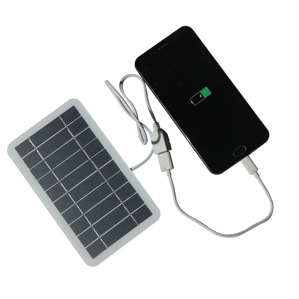 5V 2W Portable Solar Panel Outdoor Camping For Phone Power Charger 157*94mm