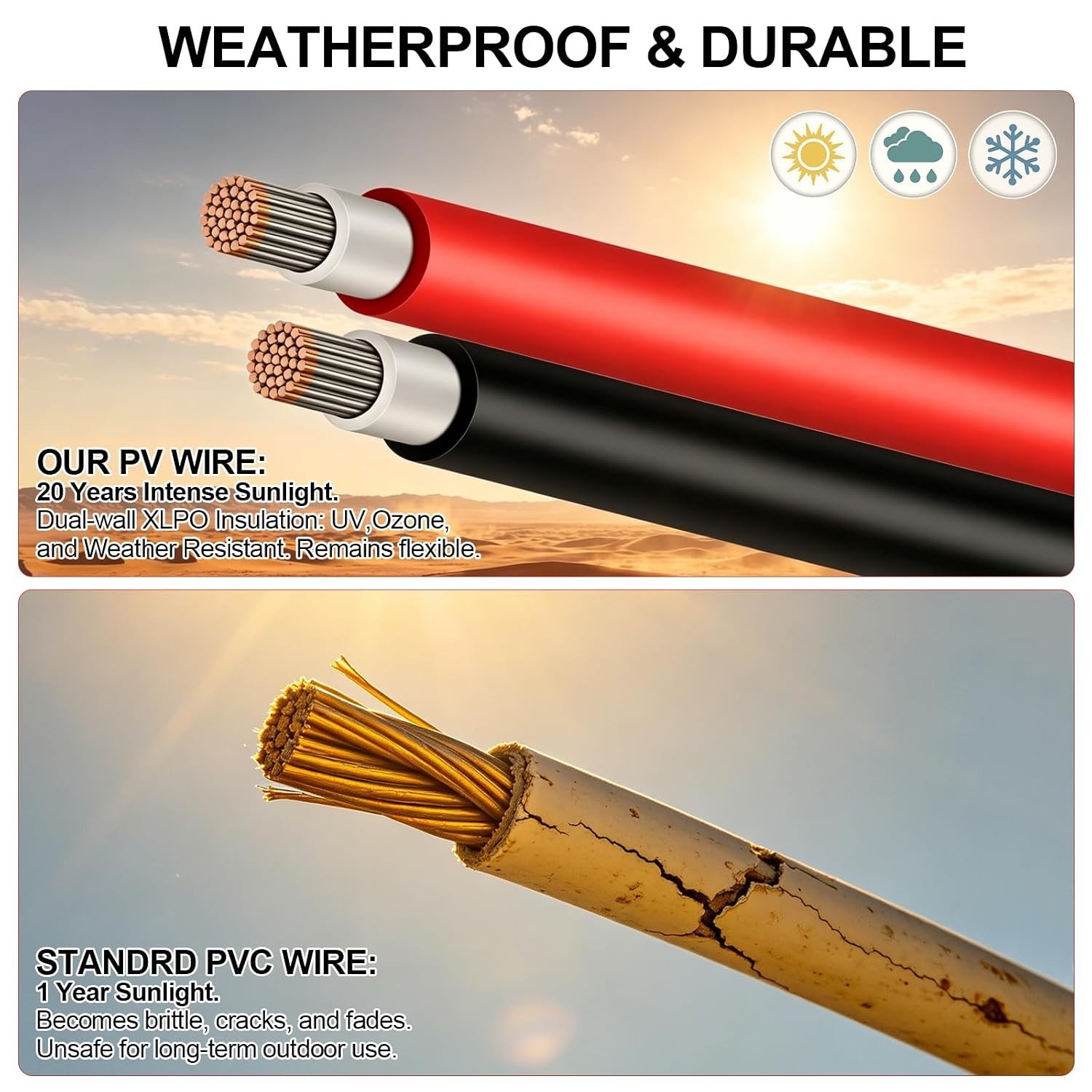 10 AWG Black Tinned Copper Wire – 100Ft for Solar & Automotive Applications