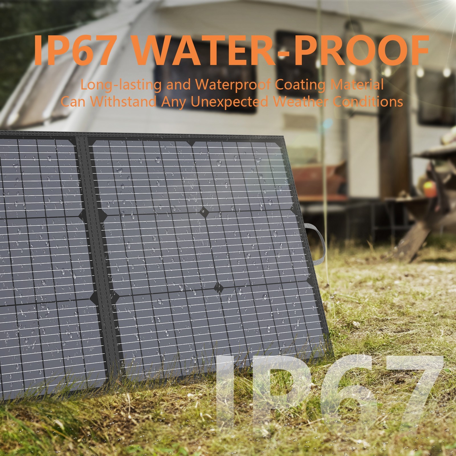 MHPOWOS Portable 110W 220W Solar Panel Foldable Kit Lightweight for Outdoor