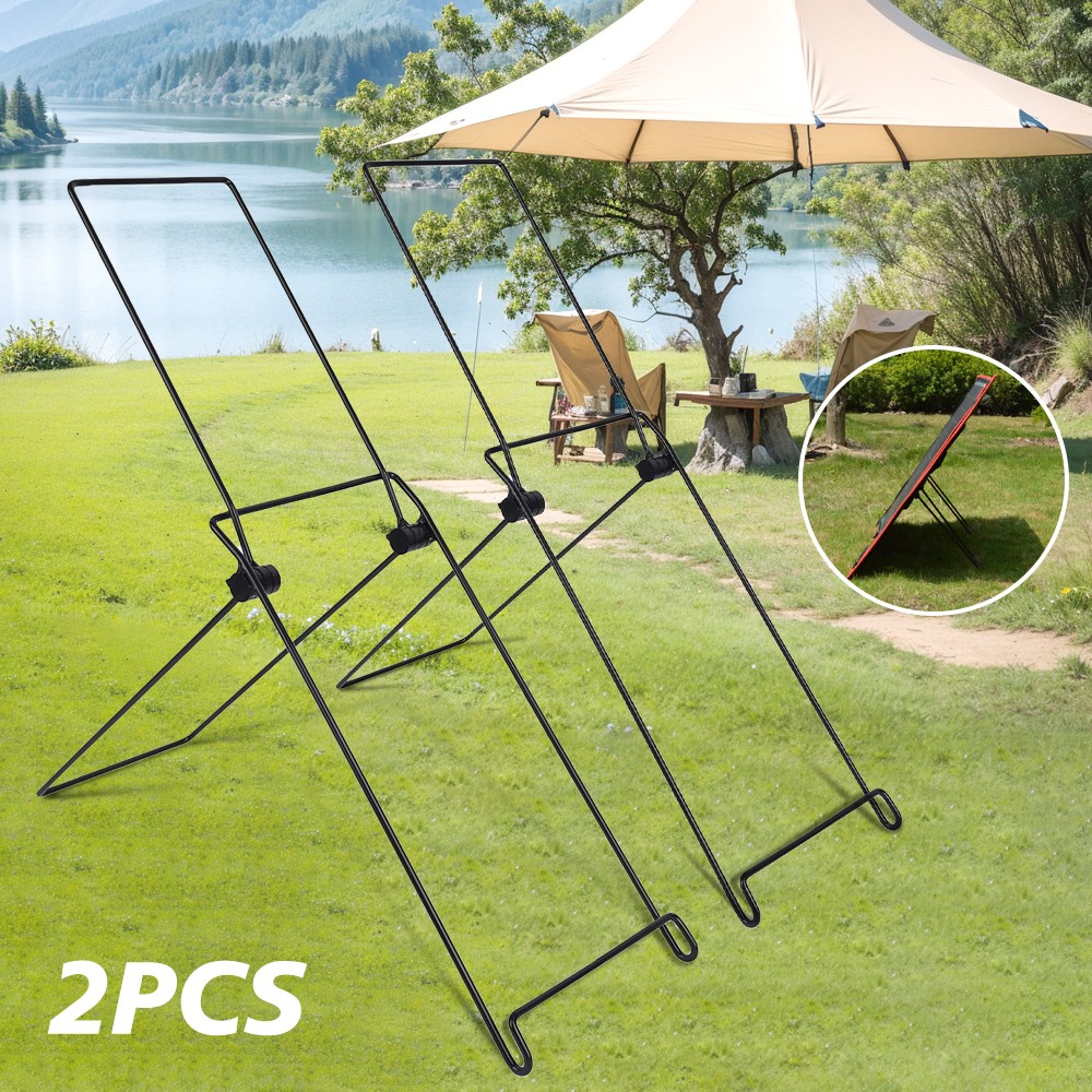 2PCS Foldable Solar Panel Mounting Bracket Carbon Steel Adjustment For Home RV