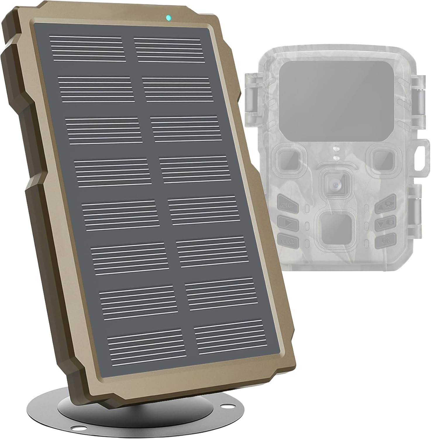 Trail Camera Solar Panel, Solar Battery Charger Kit 12V/1A 6V/2A with Build-i…