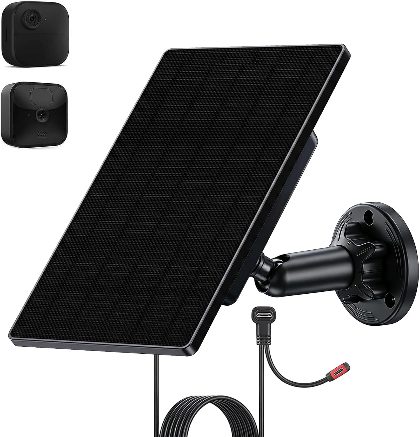 1 Pack Solar Panel for Blink Camera Outdoor 4, 2K+, 3Rd Gen, XT2 & XT, Smart Ene