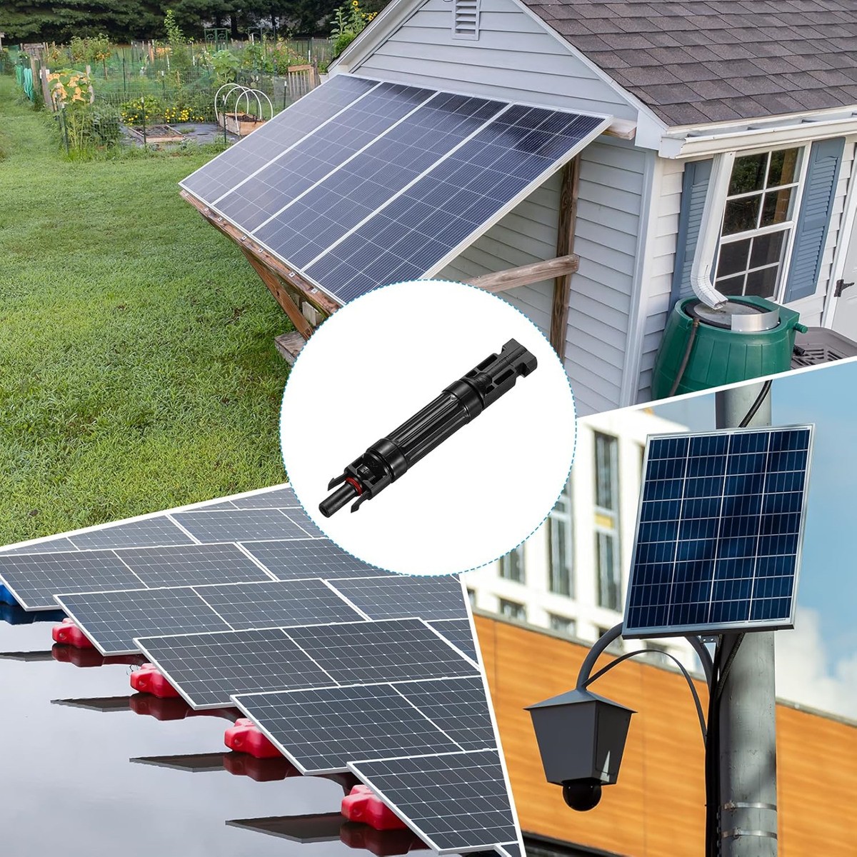 10/15/20/30/32A in-line Fuses Holder w/Fuse Solar Panel PV Connectors Waterproof
