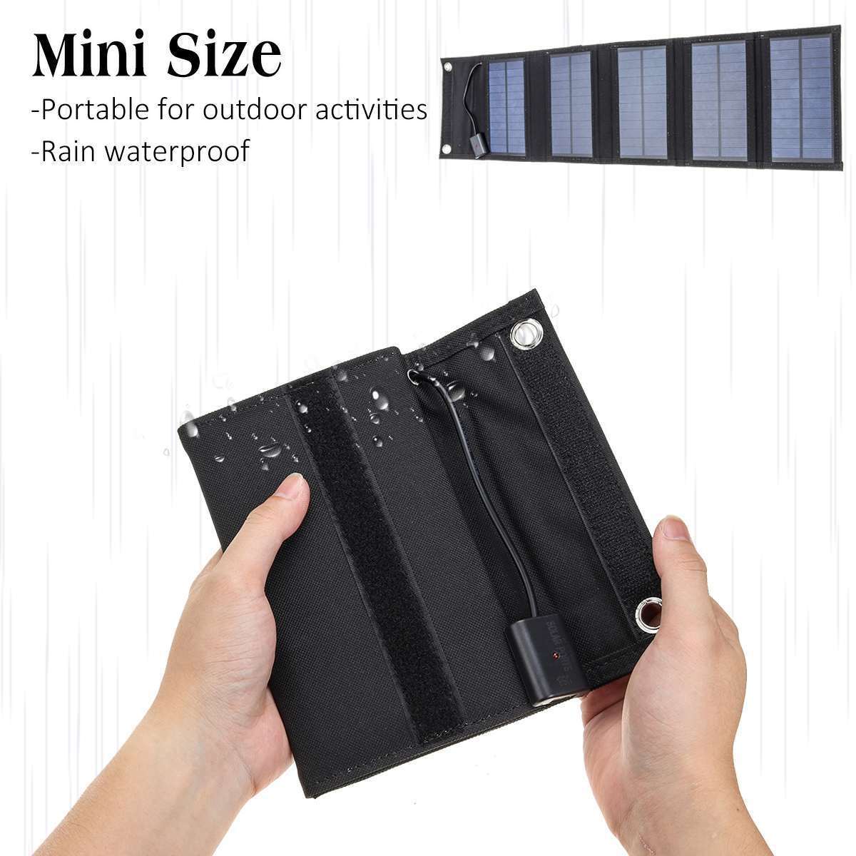 100W Portable Solar Panel Foldable Power Bank for Camping Hiking Phone Charger