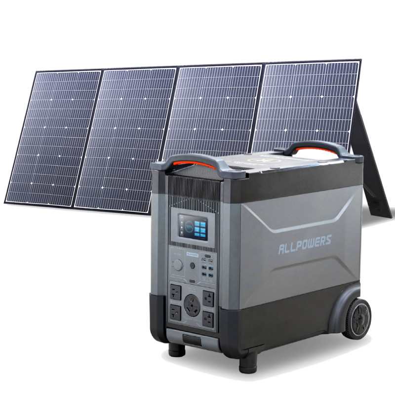 ALLPOWERS 4000W Portable Power Generator Station UPS With 400W Solar Panel