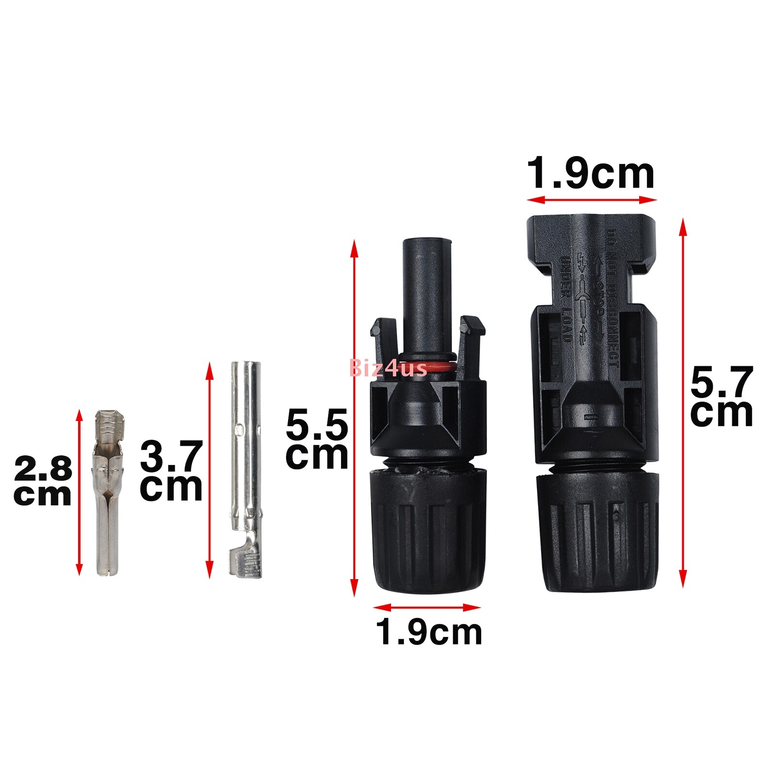 10Pair Solar Connector For MC4 1000V 30A UV Resistant IP67 Male Female Connector