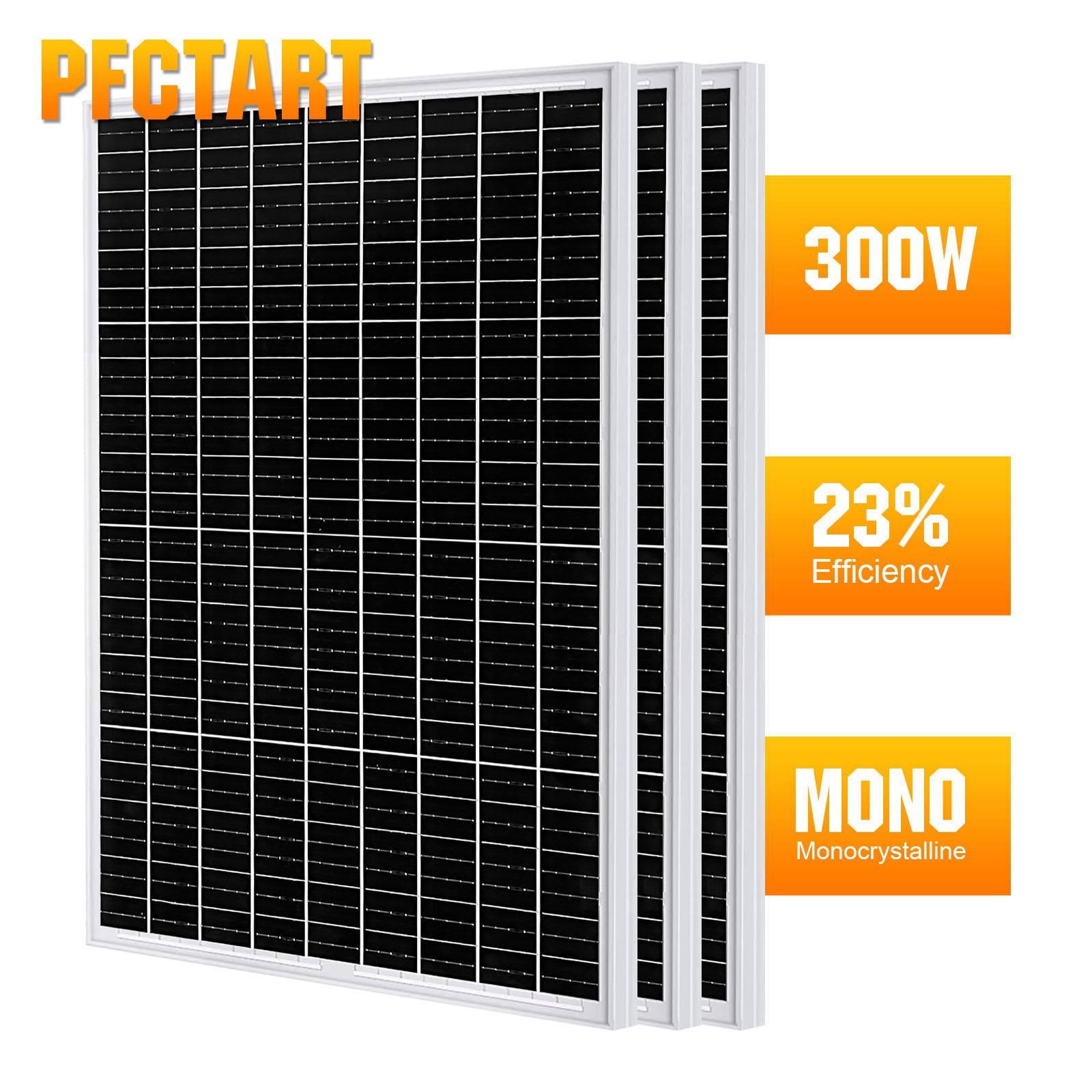 300Watt Monocrystalline Solar Panel 12V Charging Off-Grid Battery RV Home 3*100W