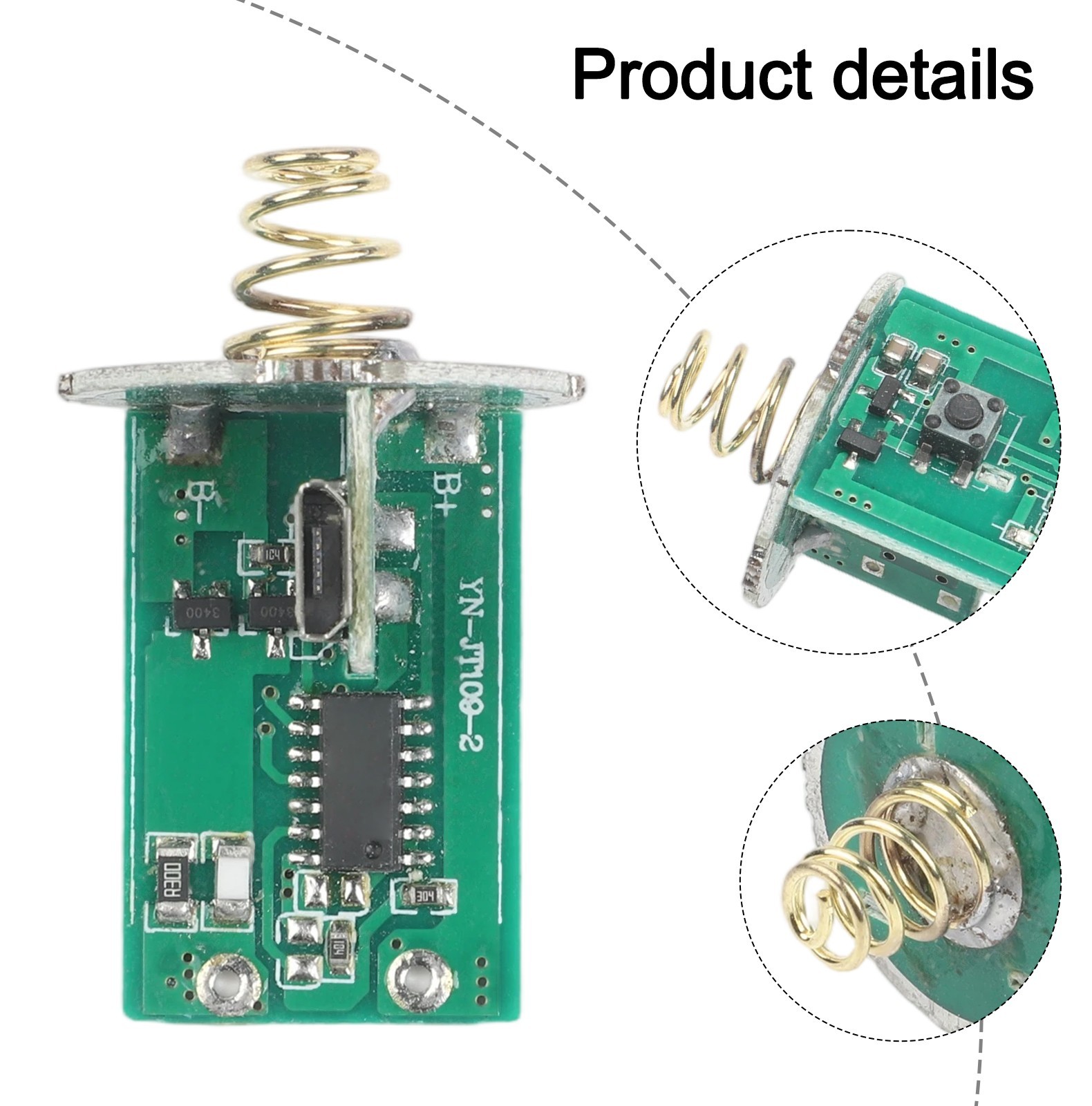Rechargeable LED Driver Board with Switch 34 2V Flashlight PCB Circuit 3 4 2V