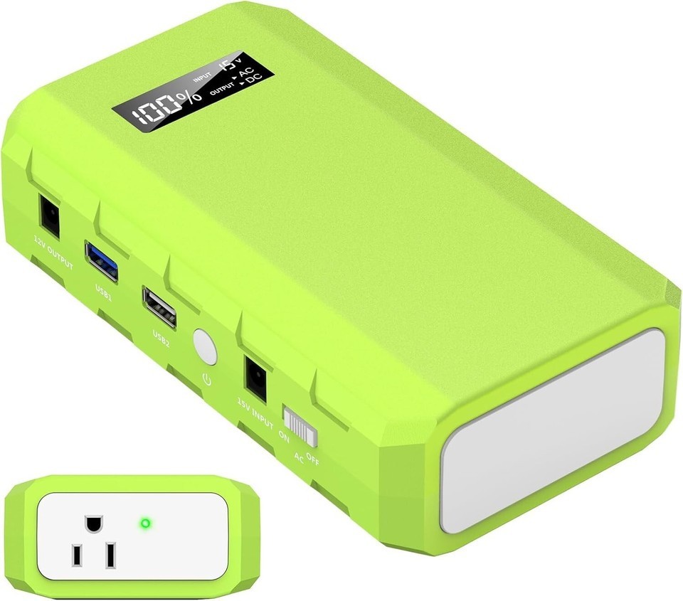 Portable Power Station Lithium Ion 24000mAh 88.8Wh AC Outlet for Camping Travel