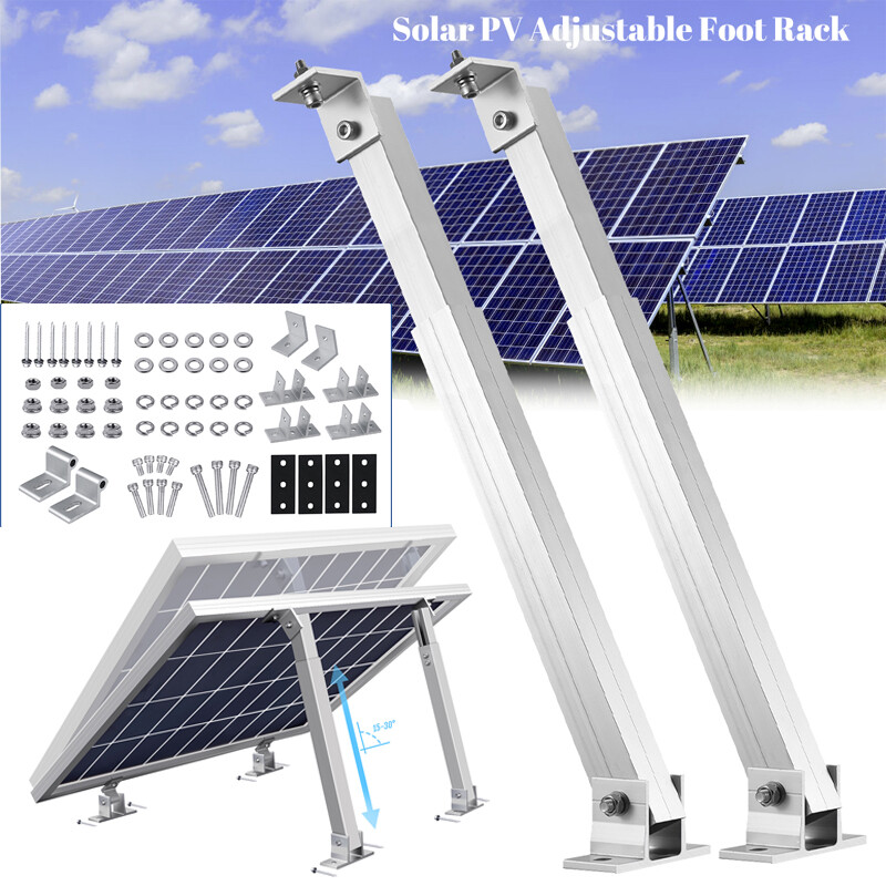 2x Solar Panel Mounting Brackets Boat RV Roof Ground Tilt Mount Adjustable Stand