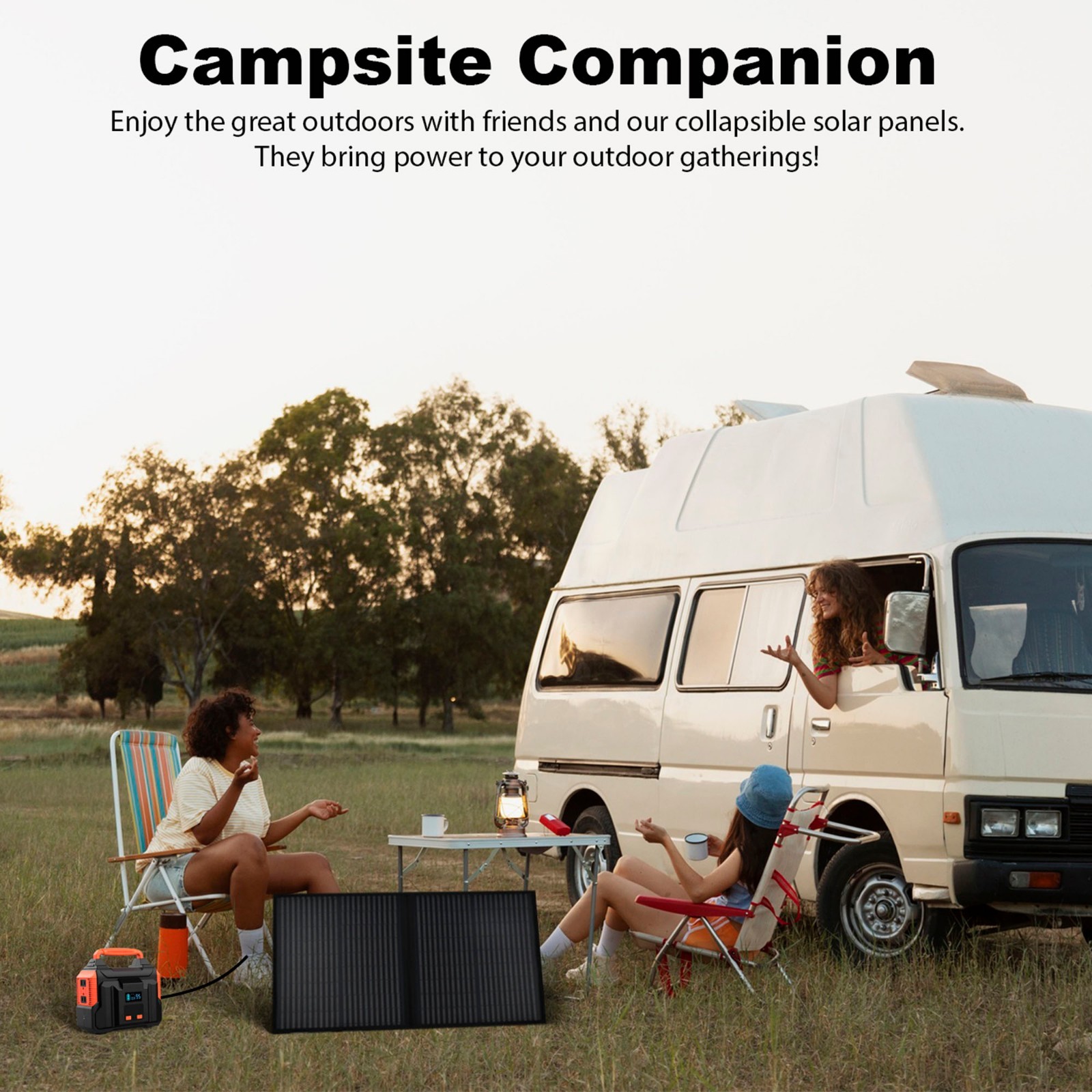 100W Portable Foldable Solar Panel Kit for Camping/Car Battery/Home