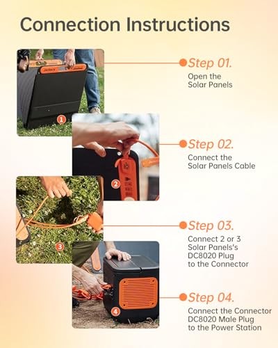 Solar Panel Connectors for Jackery Explorer Portable Power Station 3000 Pro /