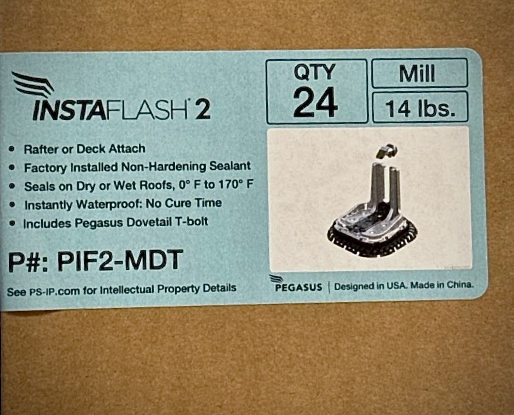Pegasus Solar InstaFlash2 w/Dovetail T-Bolt – Mill, PIF2-MDT Insta Flash 2