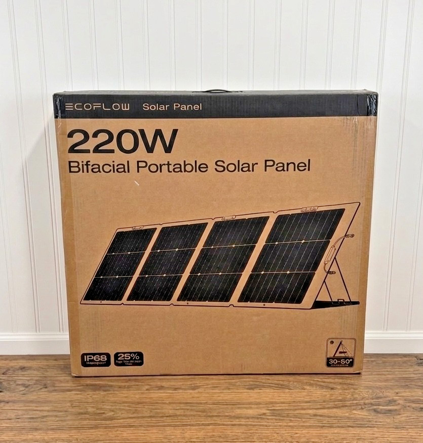 New! EcoFlow NextGen 220 Watt Bifacial Portable Solar Panels (15.5 pounds)