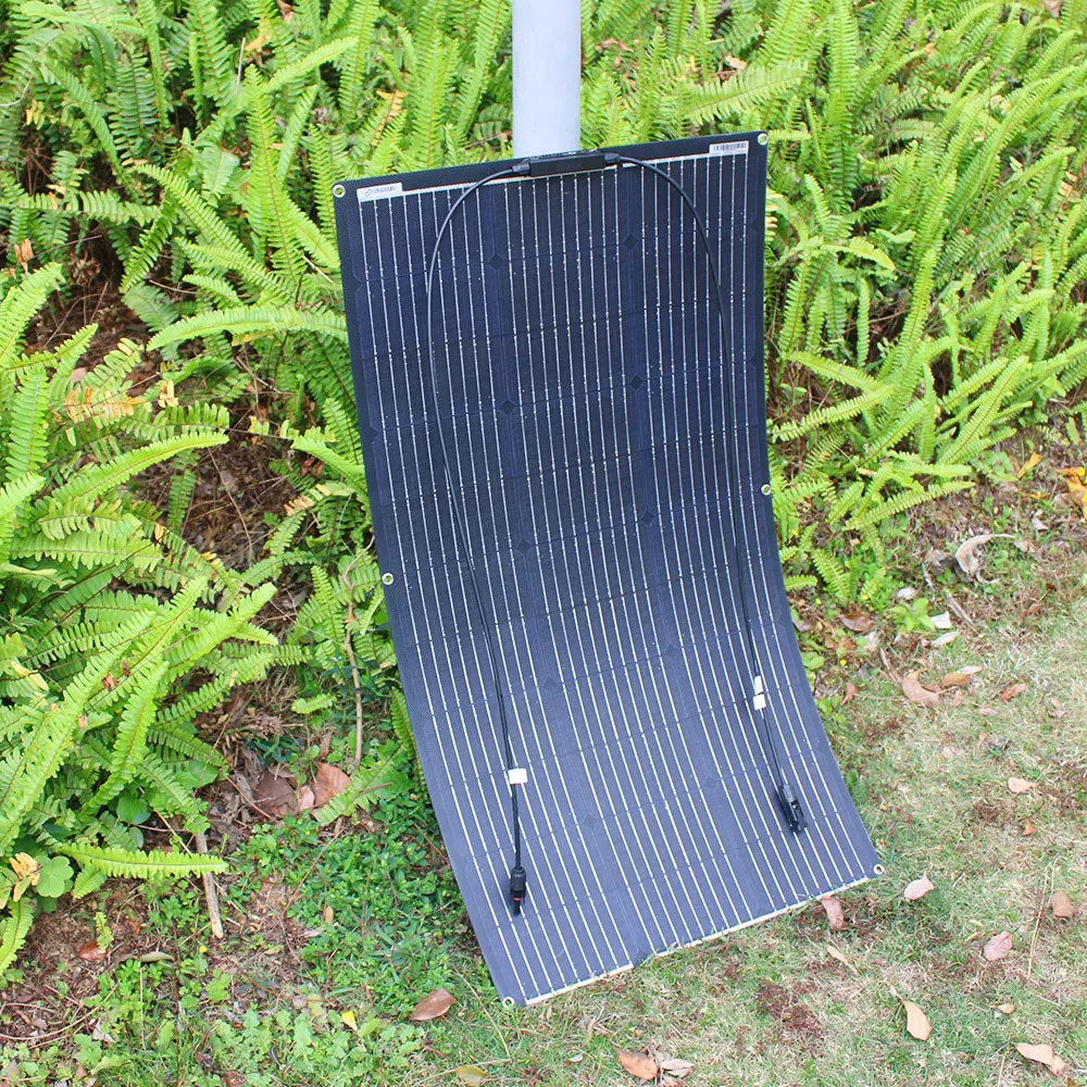 200W Flexible Solar Panel 12V Monocrystalline Charger Bendable RV Boat Off Grid