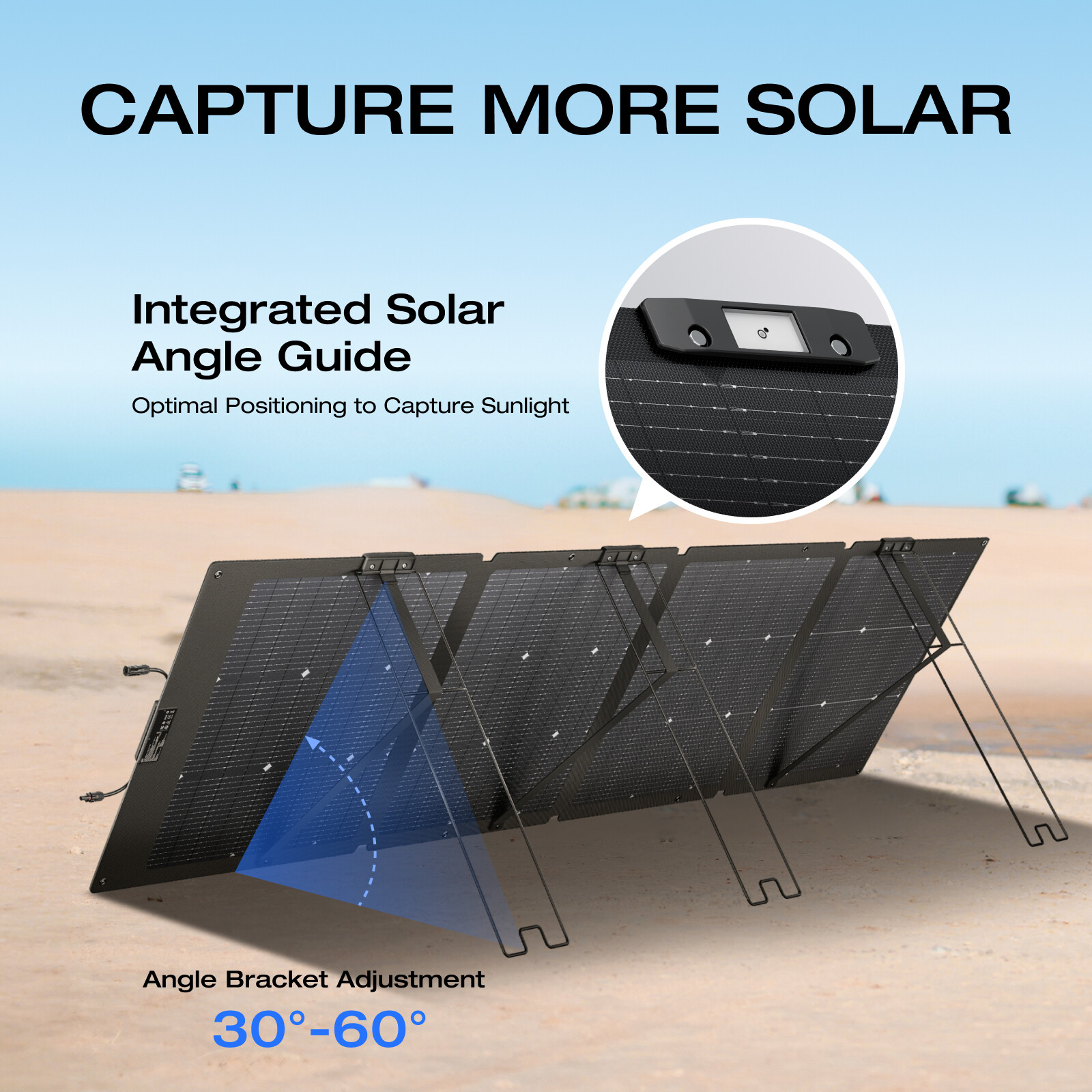 EcoFlow 220W Bifacial Solar Panel Kit Waterproof IP68 for Outdoor Camping RV