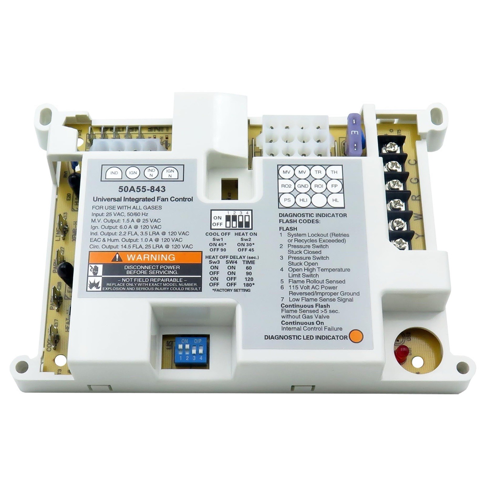50A50-474 Universal Furnace Control Circuit Board Replacement for White Rodgers