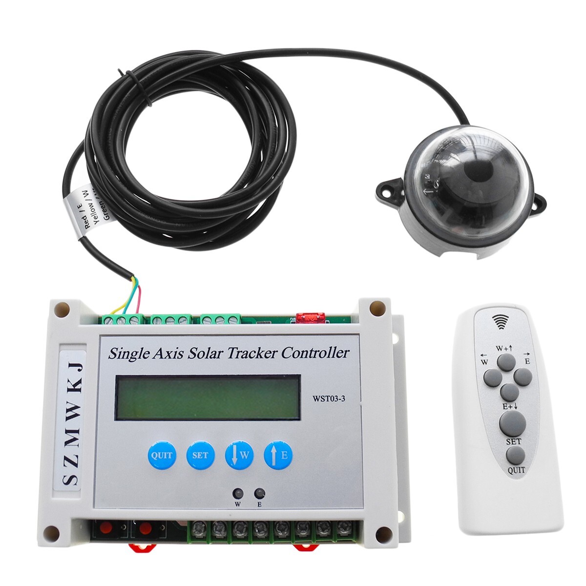 Single Axis Solar Track System Tracker Kit &6″ 6000N Linear Actuator &Controller