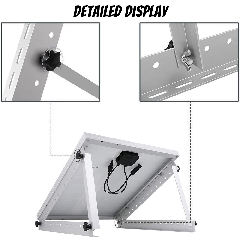 22inch Solar Panel Mount Bracket 90° Tilt Adjustment Waterproof Solar Bracket