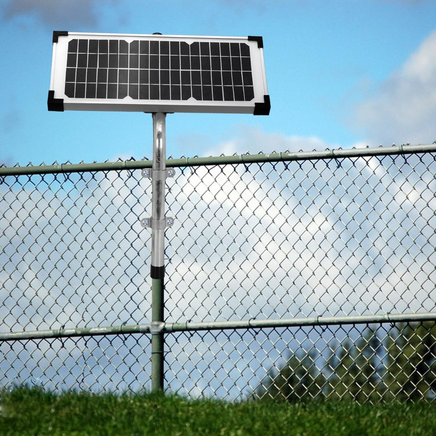 FM123 Solar Panel Kit,Compatible with Mighty Mule Automatic Gate Openers,10 Watt