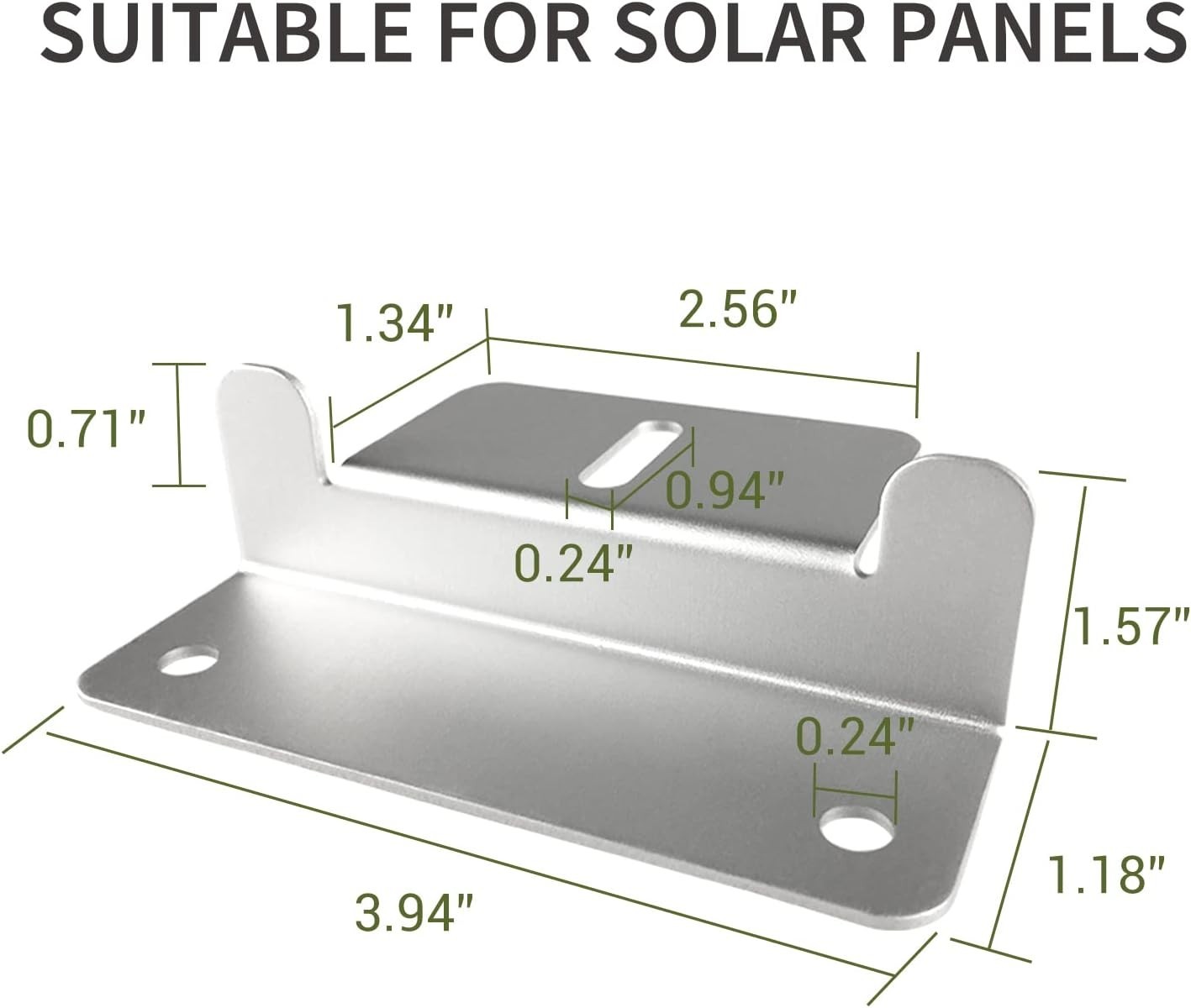 Versatile Solar Panel Mounting Z-Brackets – Compatible with All Leading Brands