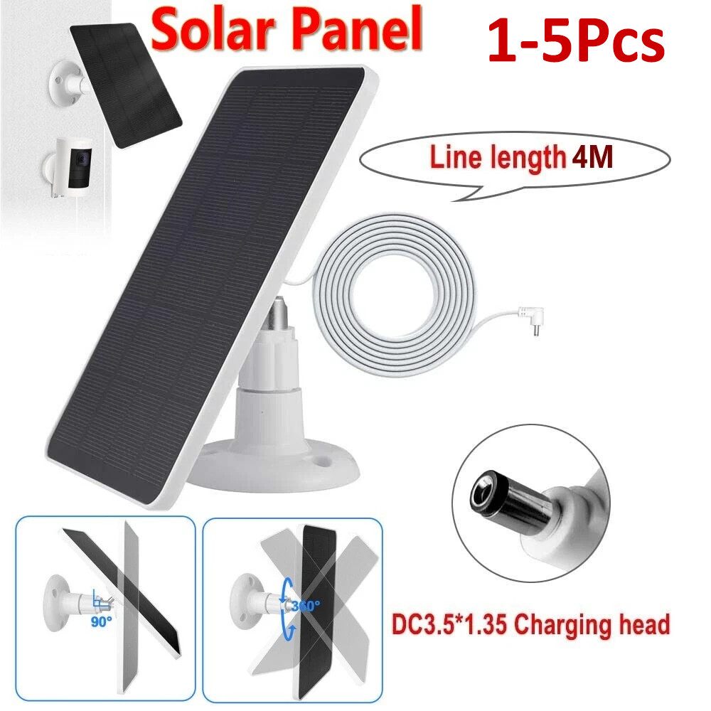 Solar Panel 4W Kit for Ring Spotlight Camera/Ring Stick Up Indoor/Outdoor Camera
