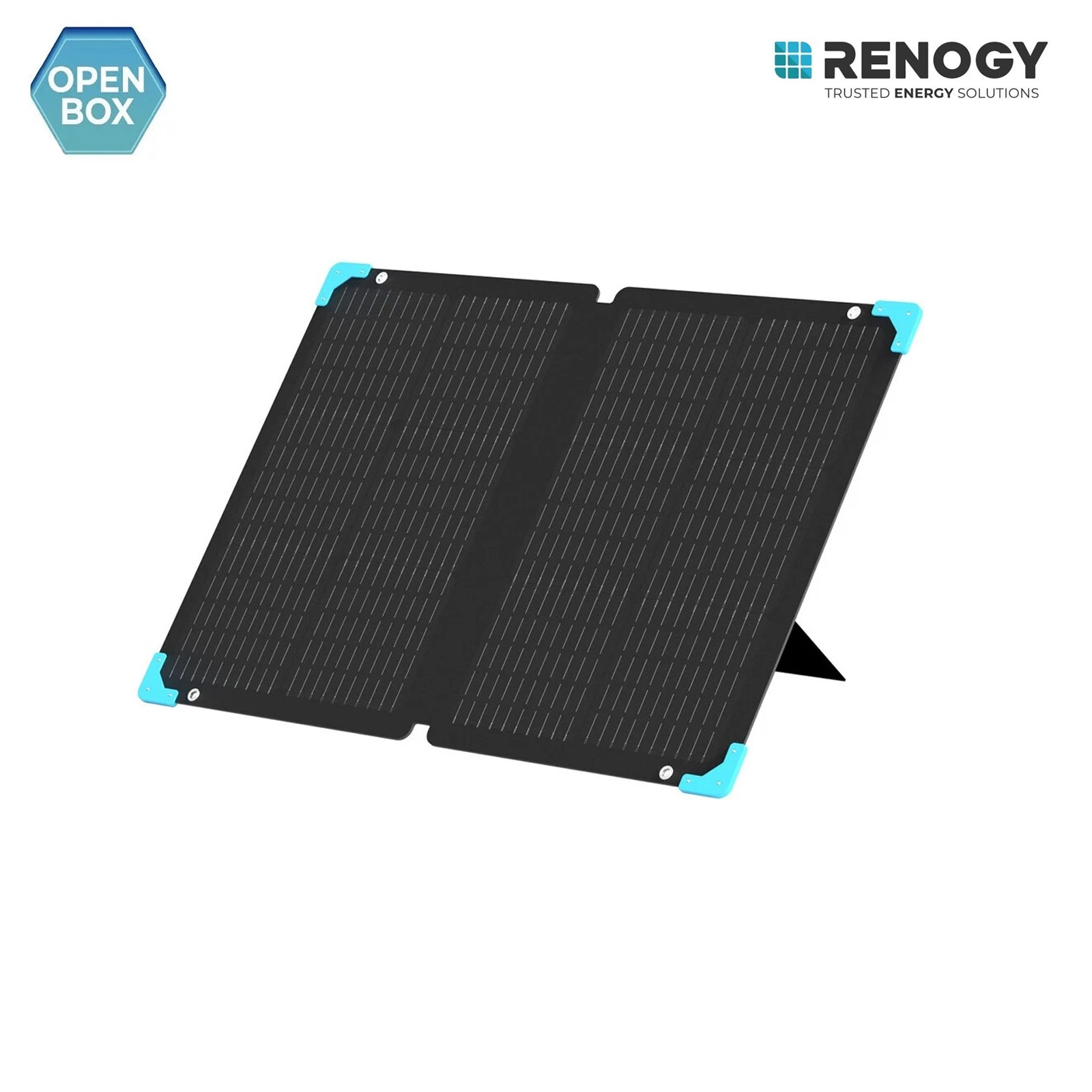 Open box Renogy 80W Portable Solar Suitcase Foldable Solar Panel Off GridCamping
