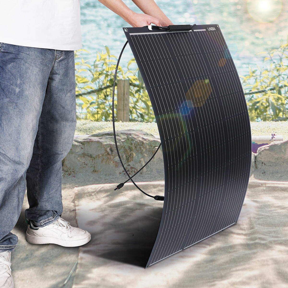 200W 400W Portable PV Flexible Solar Panel Mono for Power Station RV Camper Boat