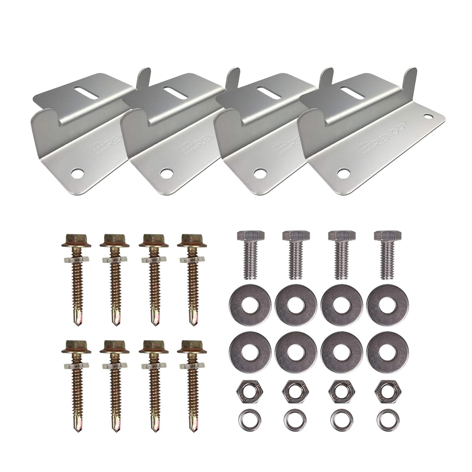 Renogy Solar Panel Mounting Z Brackets Lightweight Aluminum Corrosion-Free Const