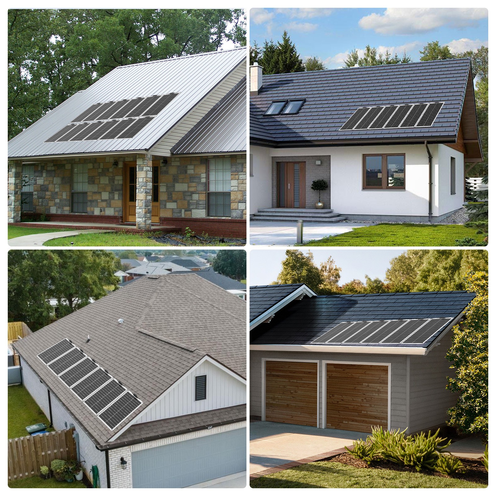 100W Watt Flexible 12V Mono Solar Panel Home RV Rooftop Camping Off-Grid Power