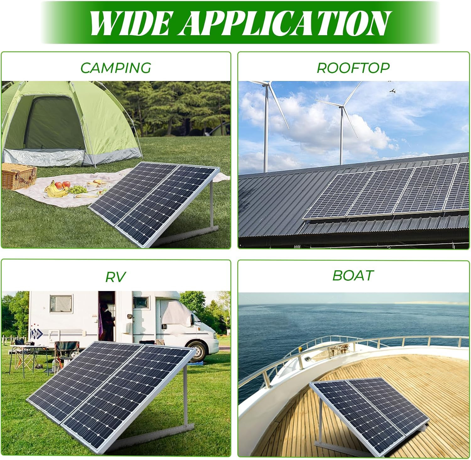 45Inch Solar Panel Mounting Brackets, 4 Sets Solar Panel Mounting Kit for 100-40