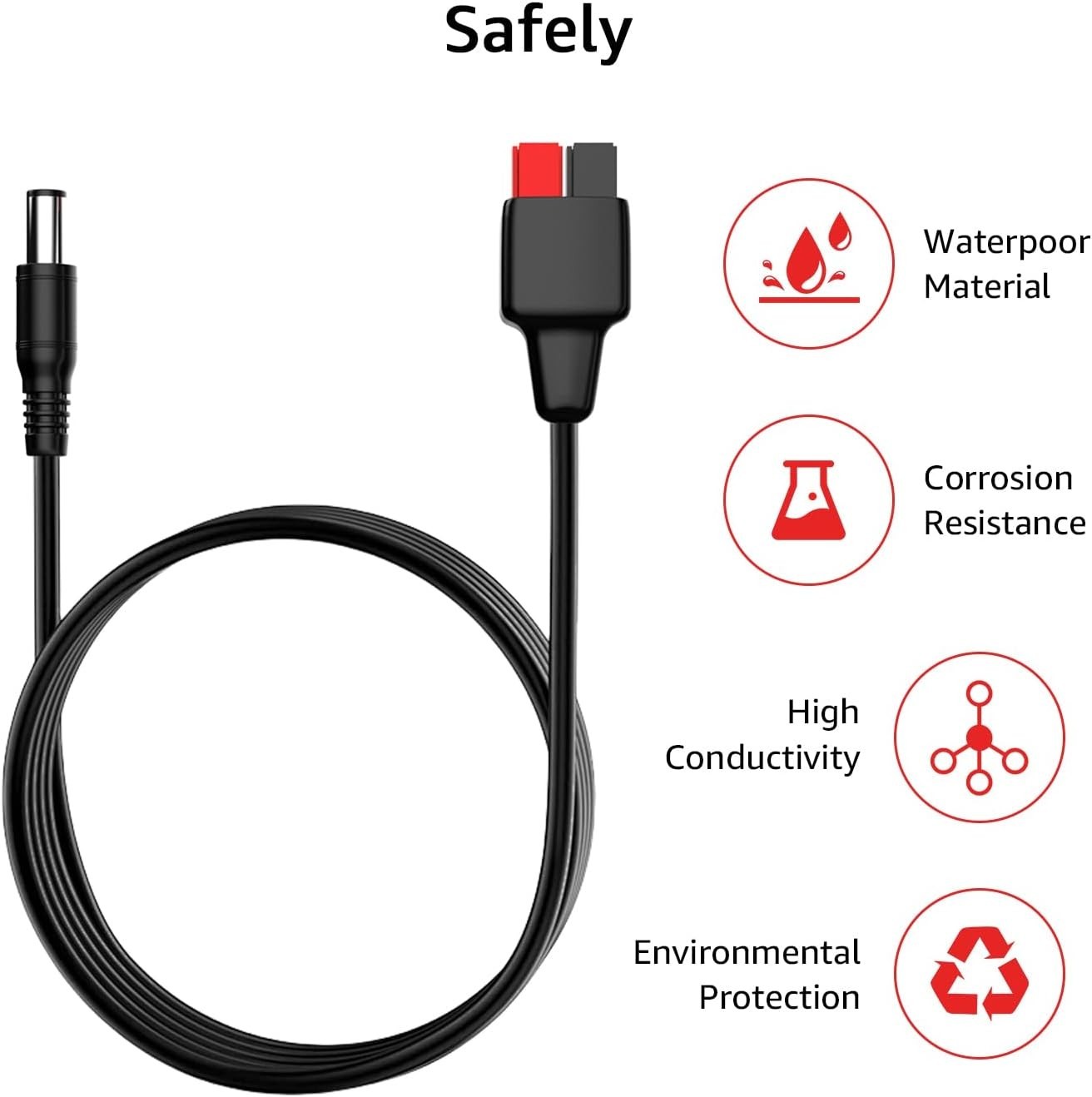 Solar Charging Cable for Portable Power Station Solar Generator DC to Anderso…
