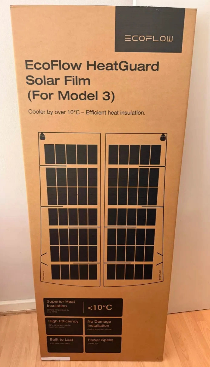 EcoFlow HeatGuard Solar Film for Tesla Model 3 – New