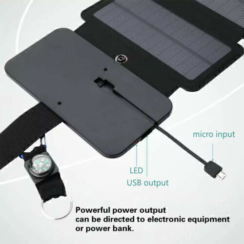 100W USB Folding Solar Panel Trickle Charge Battery Charger Camping Hiking