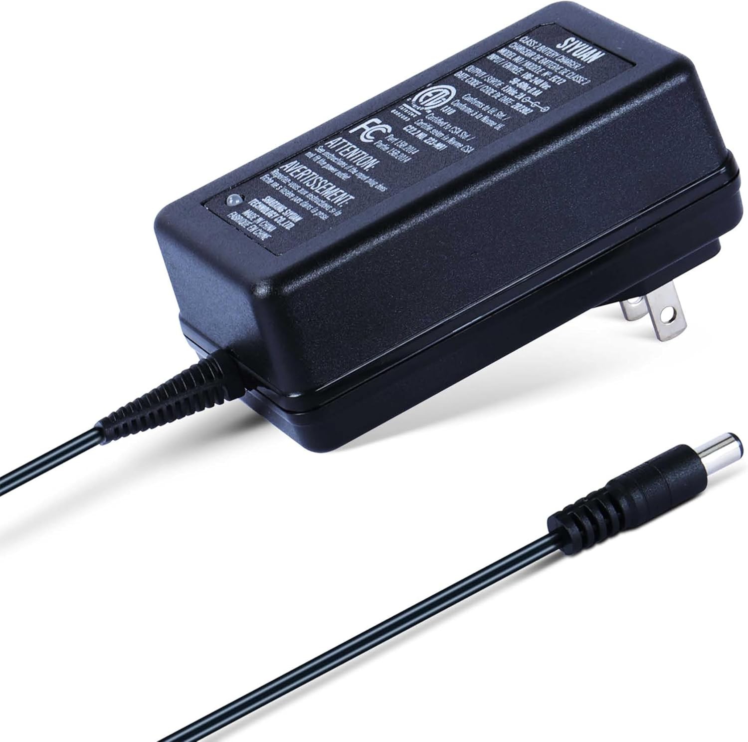 SiYuan Generator Battery Charger, 12V 2A Output, 5.5mm/2.1mm Connector,