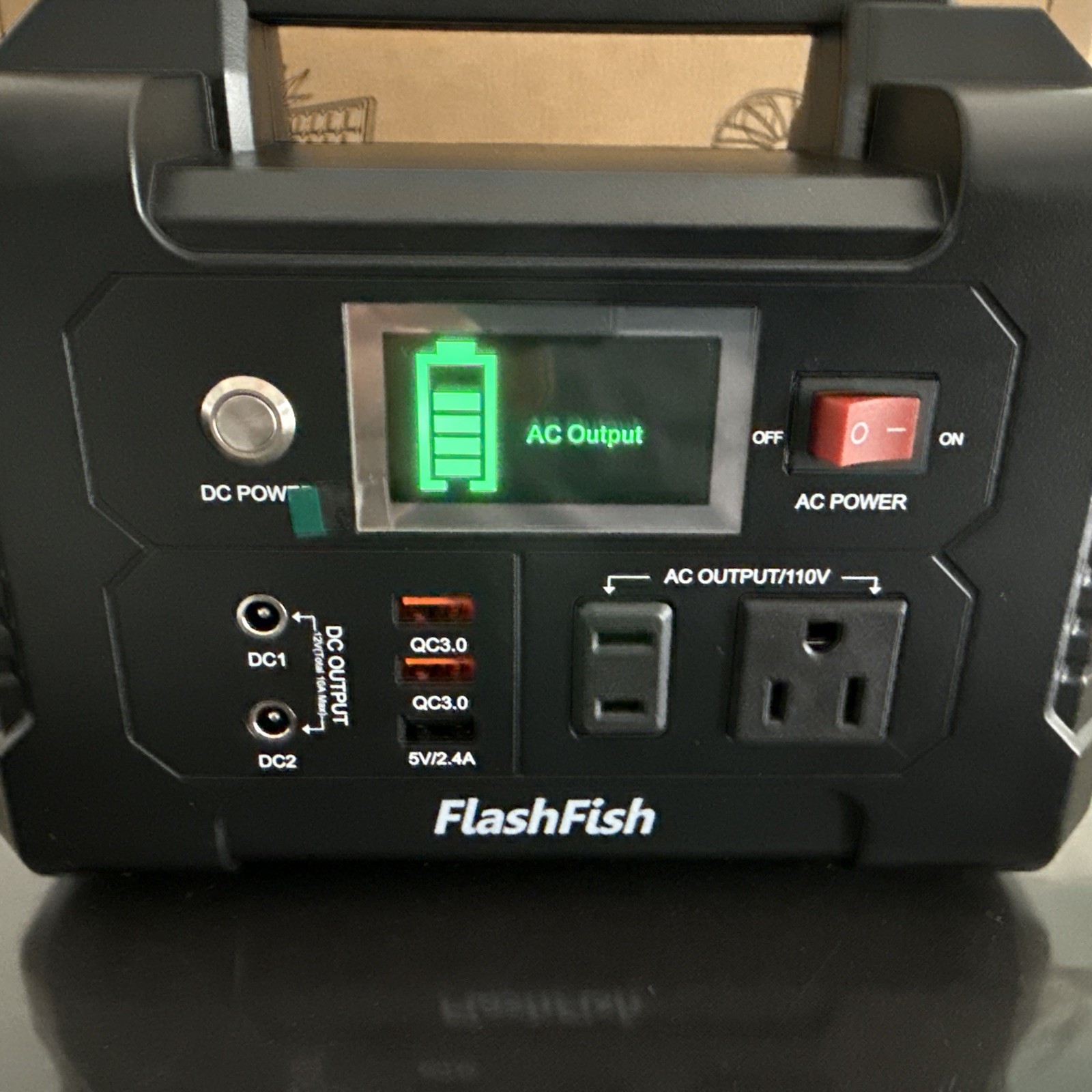 Flashfish 200W Portable Power Station,151Wh 40800mAh Outdoor Solar Generator