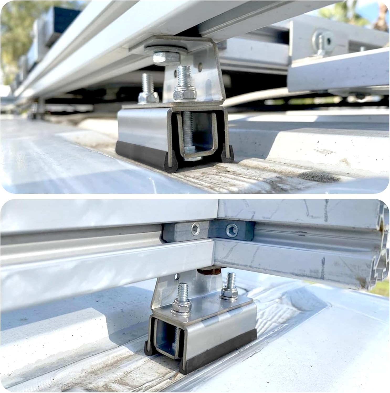 4PCS Roof Mount Kits Bracket Mounting Mounts For ProMaster,Boxer,Jumper,RV
