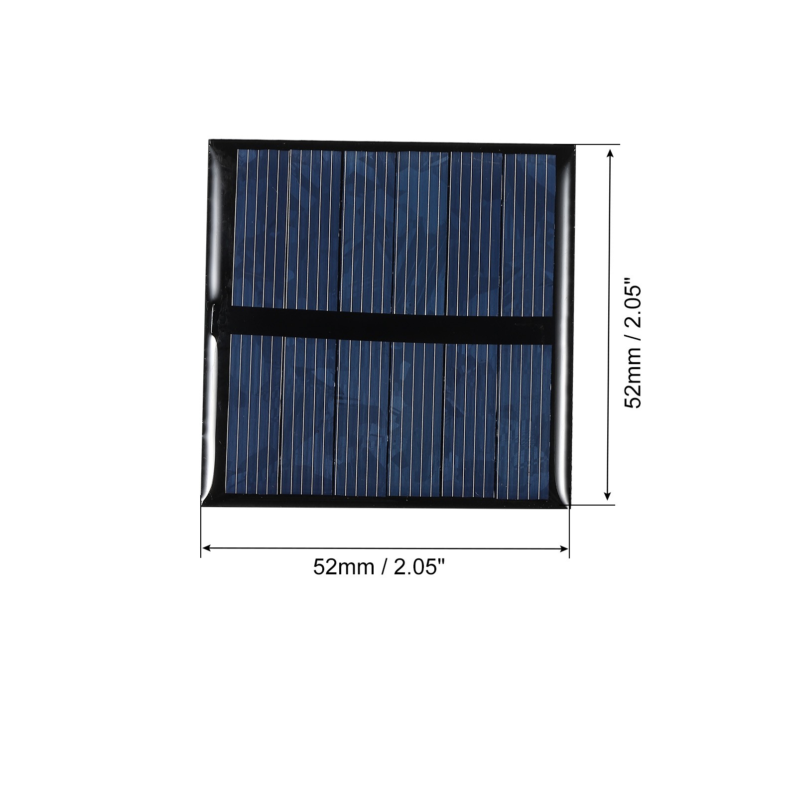 5 x Mini Solar Panel Cell 3V 125mA 0.375W 52mm x 52mm for DIY Project