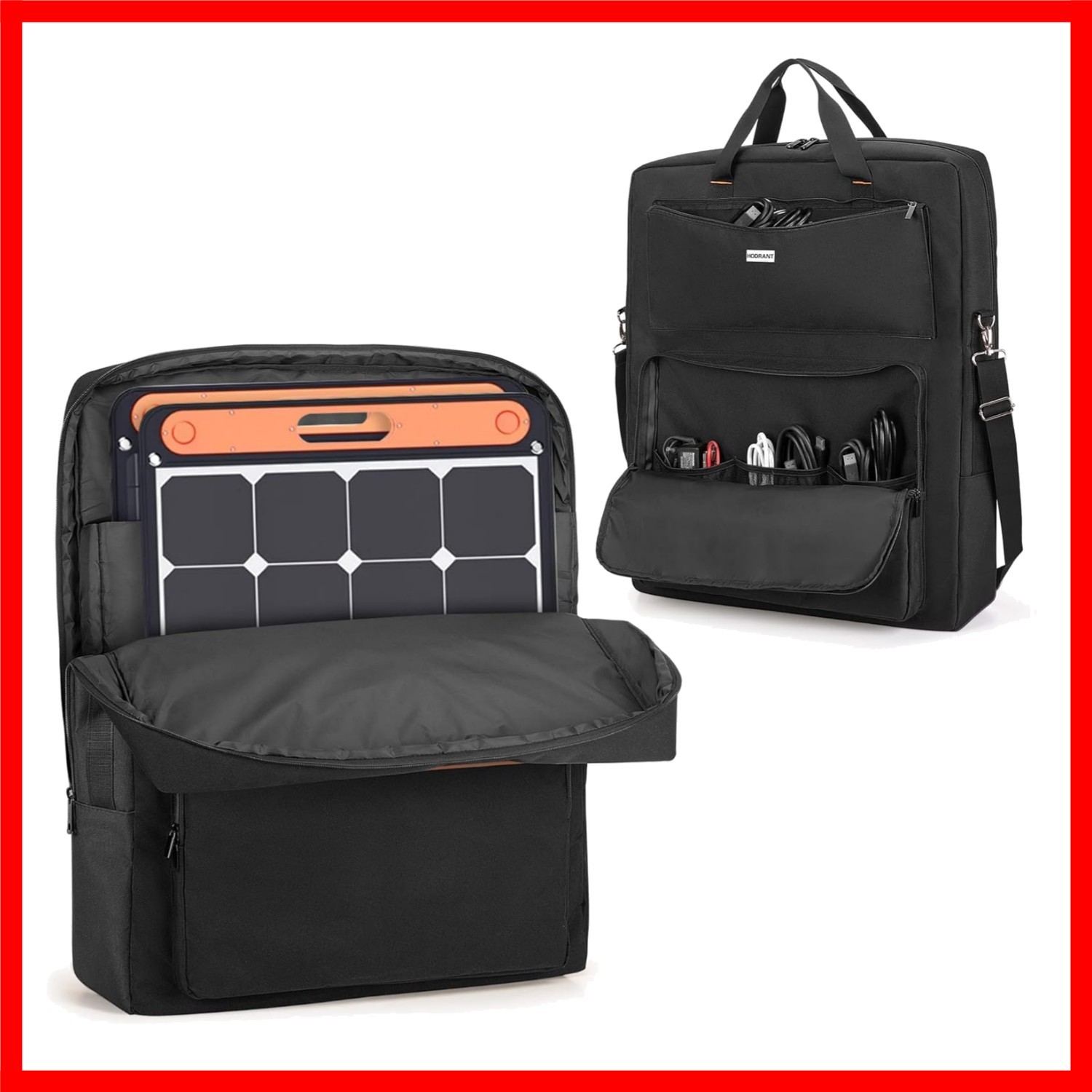 Solar Panel Storage Bag with Padded Protection & Portable Design