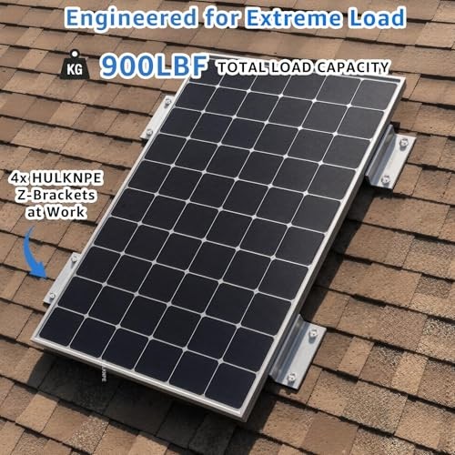 Heavy Duty Solar Panel Mounting Kit – 16 Pack, Corrosion-Resistant Aluminum for