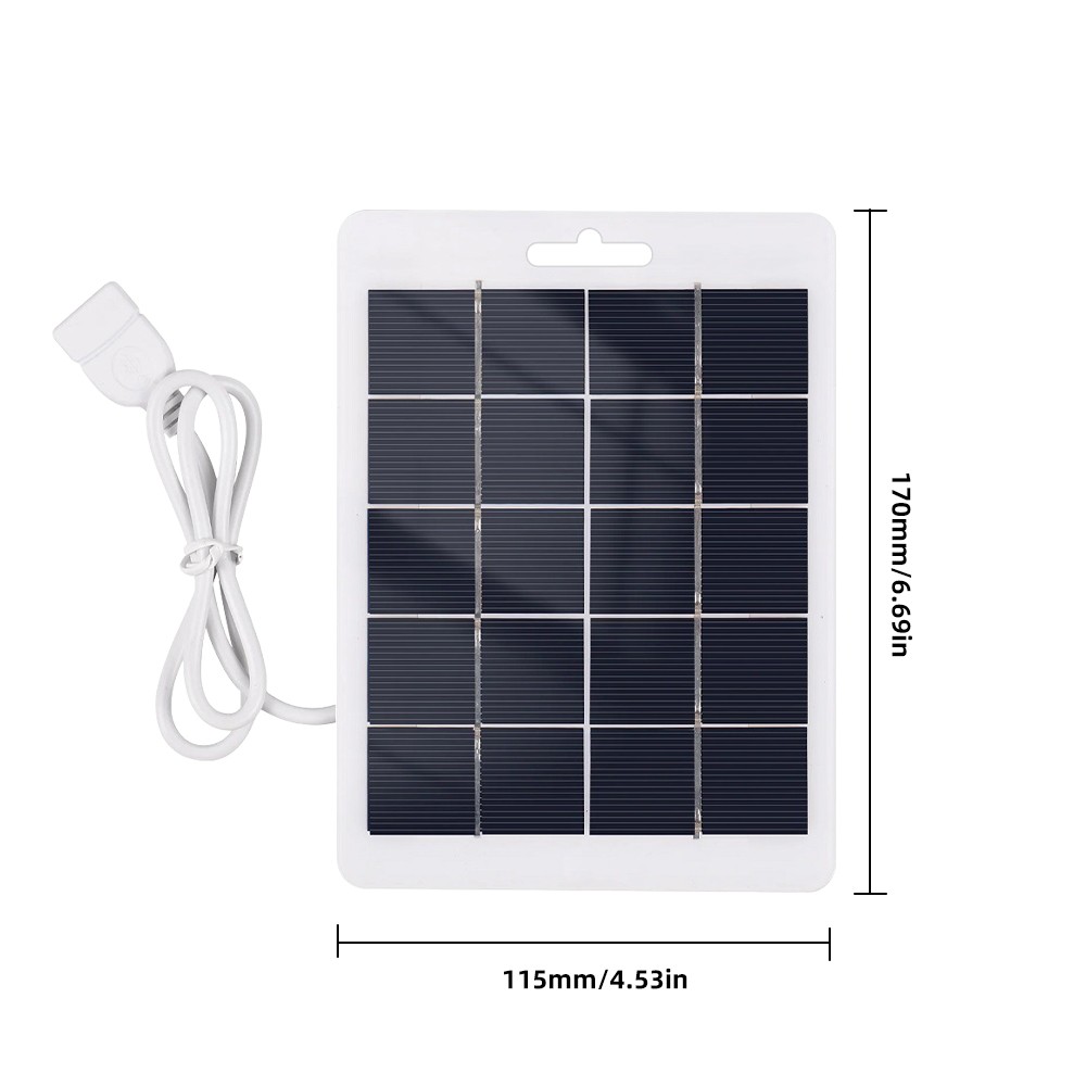 10W Solar Panel 5V Solar Battery Charger Camping Hiking Phone Charger Maintainer