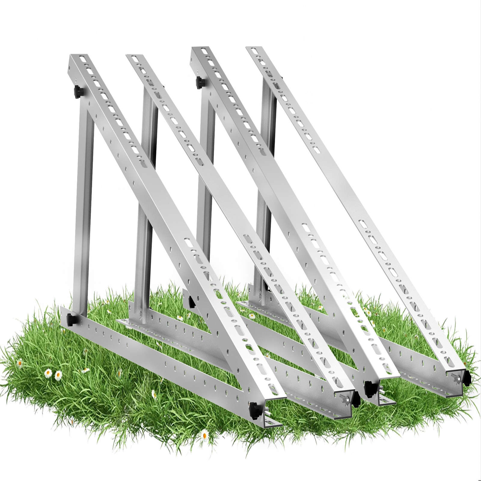 2 Set 45 inch Solar Panel Stand Solar Panel Mounting Brackets Adjustable Tilt