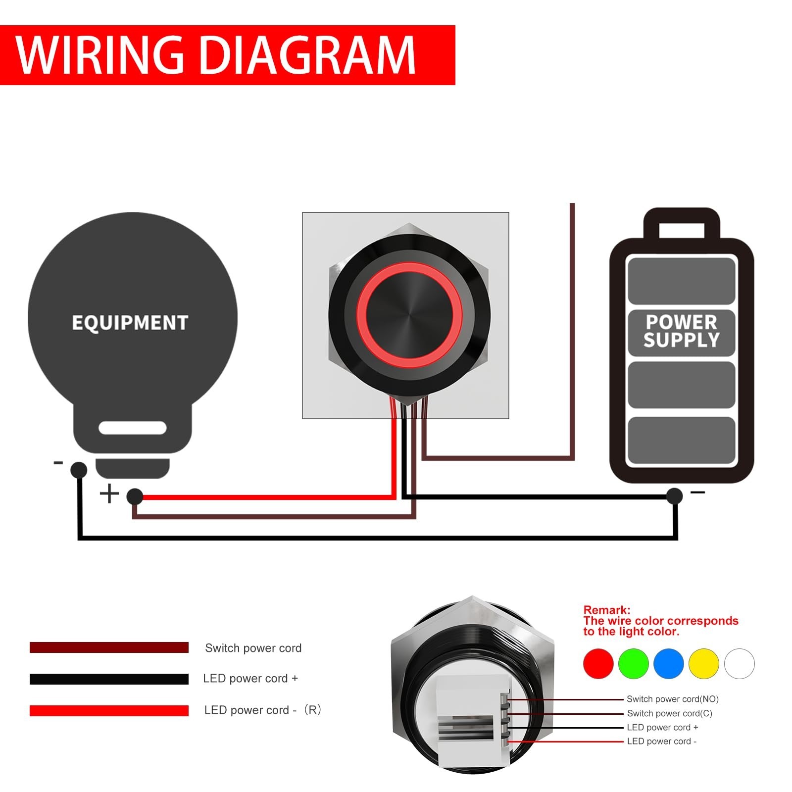 3PCS 12mm Momentary Push Button Switch 12v Touch Power Button Ultra-Thin Swit…