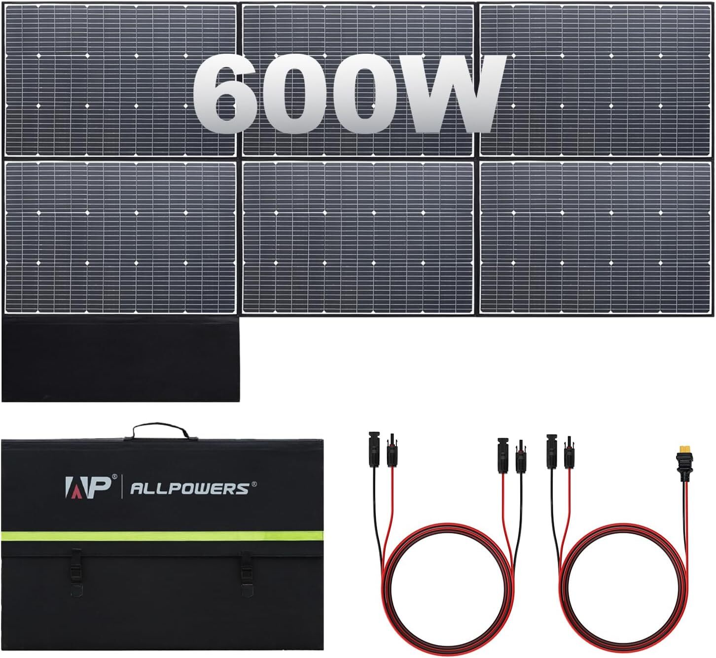 ALLPOWERS 600W SP039 Solar Panel Kits Foldable Monocrystalline For Generator Use