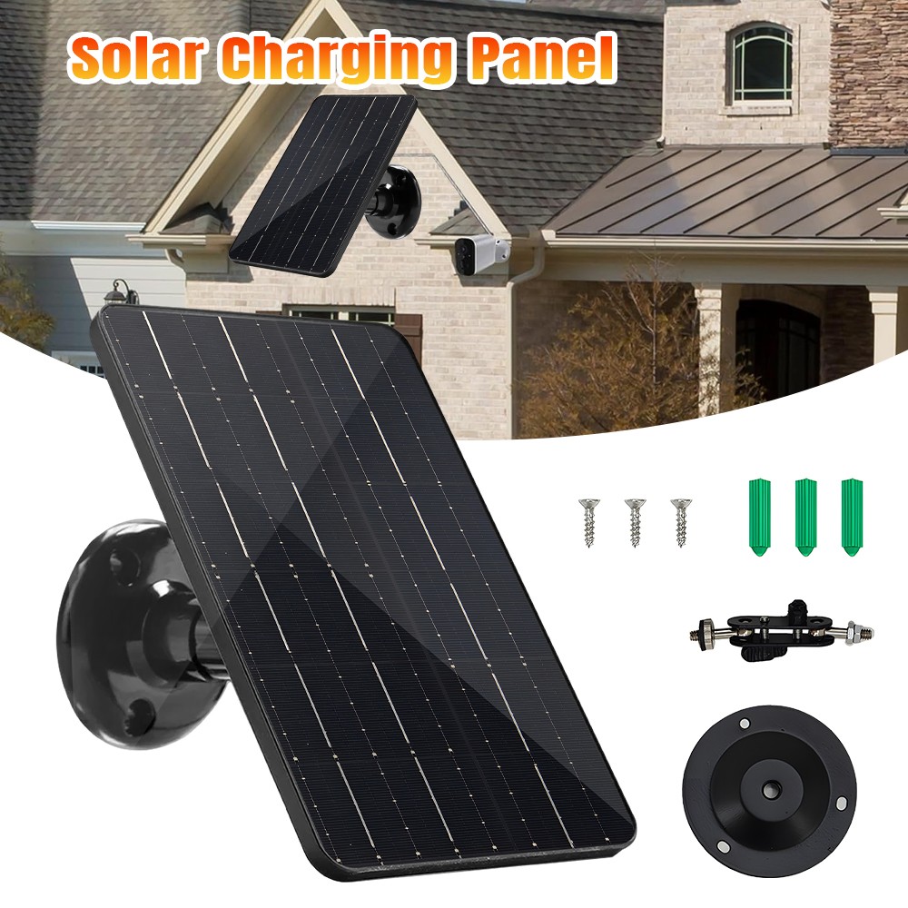 30W Solar Panel for CCTV Camera Security Cam Type-C Port Outdoor Battery Charger