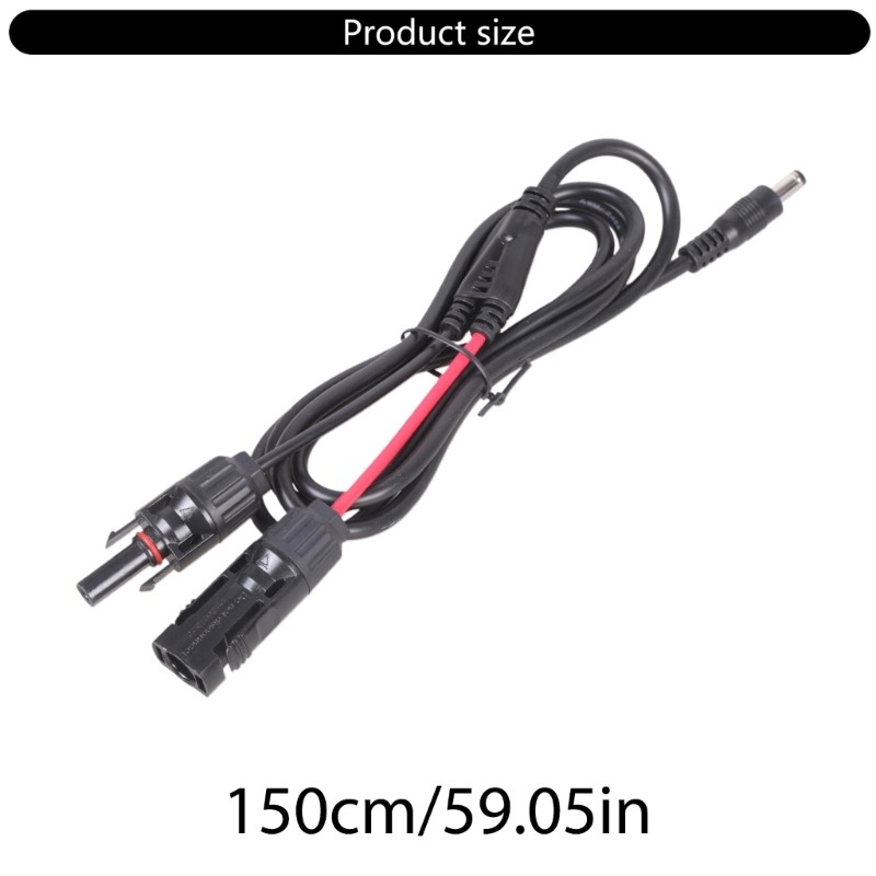 Solar Panel Connectors to Adapter Cable Power Plug 5.5mmx2.1mm Converters